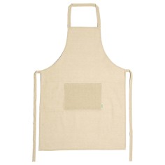 Delantal 100% algodón orgánico con bolsillo frontal. 2