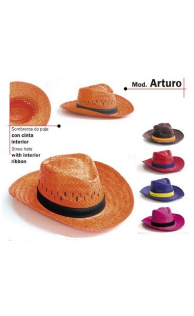 Sombrero de paja natural, para uso de publicidad en eventos, ferias, promociones
Precios especiales para cantidades.