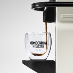 Set de 2 vasos cristal borosilicato para café