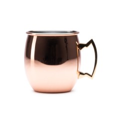  taza de acero inoxidable con recubrimiento de cobre exterior
