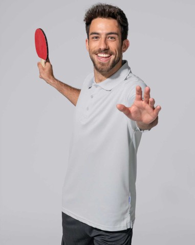 Pólo de piqué desportivo pesado para...