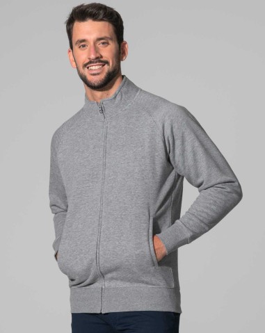 Camisola com fecho de correr em felpo...