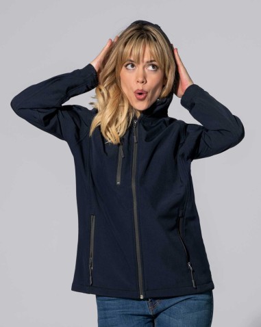 SENHORA COM CAPUZ SOFTSHELL JACKED