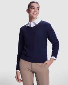 Jersey de mujer con escote de pico